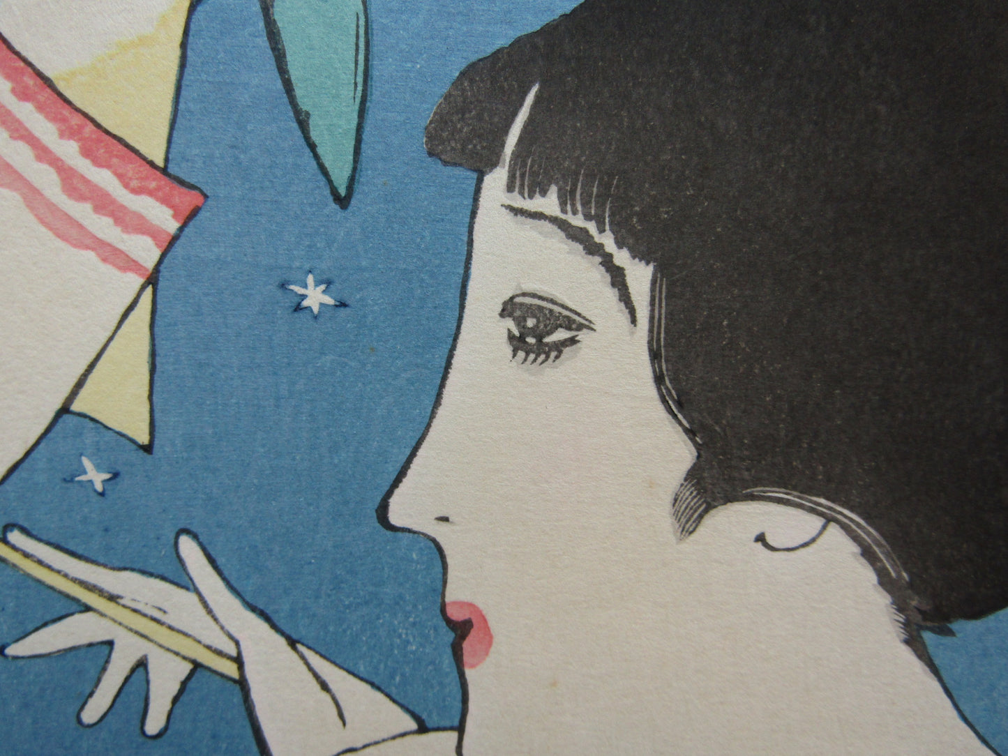 "Tanabata" Yumeji Takehisa Framed Woodblock print