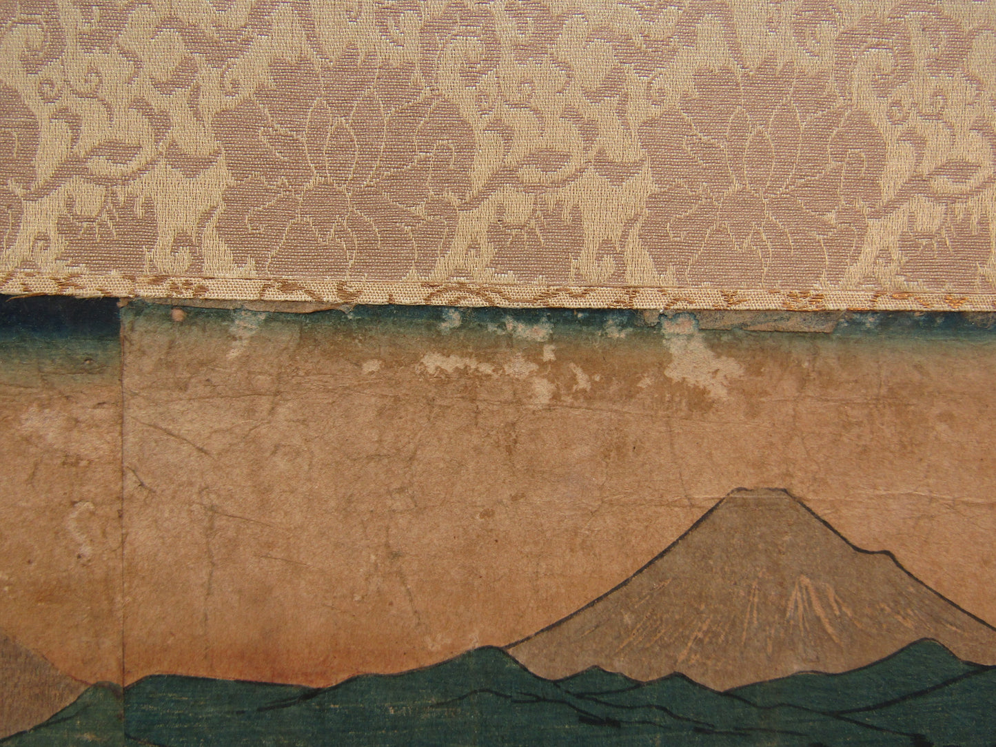 "Tokaido Oi River Transfer" Yoshisada Framed Triple print Woodblock print