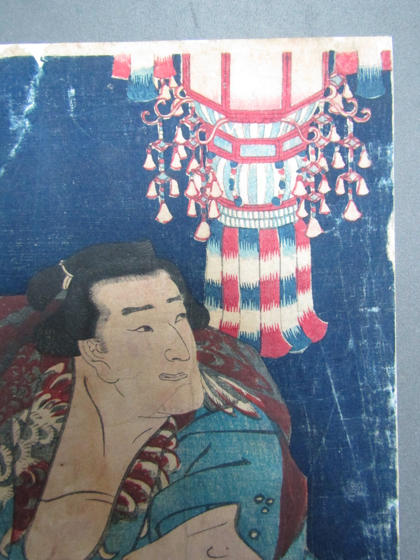 "Takamiyama Daigoroh Sumo wrestler" Ōkō Kuniteru Framed woodblock print