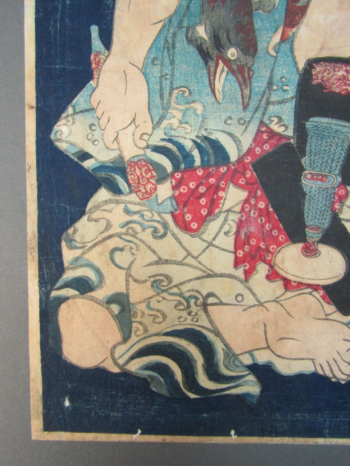 "Takamiyama Daigoroh Sumo wrestler" Ōkō Kuniteru Framed woodblock print